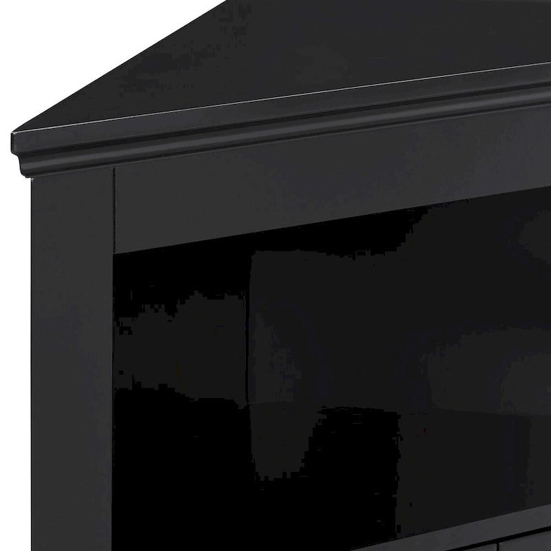 Madia credenza, mobile angolare da bagno con ante e ripiani, cucina, soggiorno, armadietto contenitore autoportante