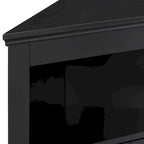 Madia credenza, mobile angolare da bagno con ante e ripiani, cucina, soggiorno, armadietto contenitore autoportante