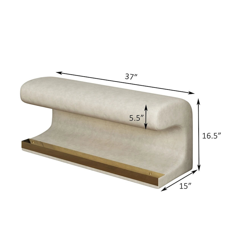 Panca da ingresso, pouf in pelle con luci LED e sensore per soggiorno, camera da letto, fondo letto