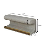 Panca da ingresso, pouf in pelle con luci LED e sensore per soggiorno, camera da letto, fondo letto