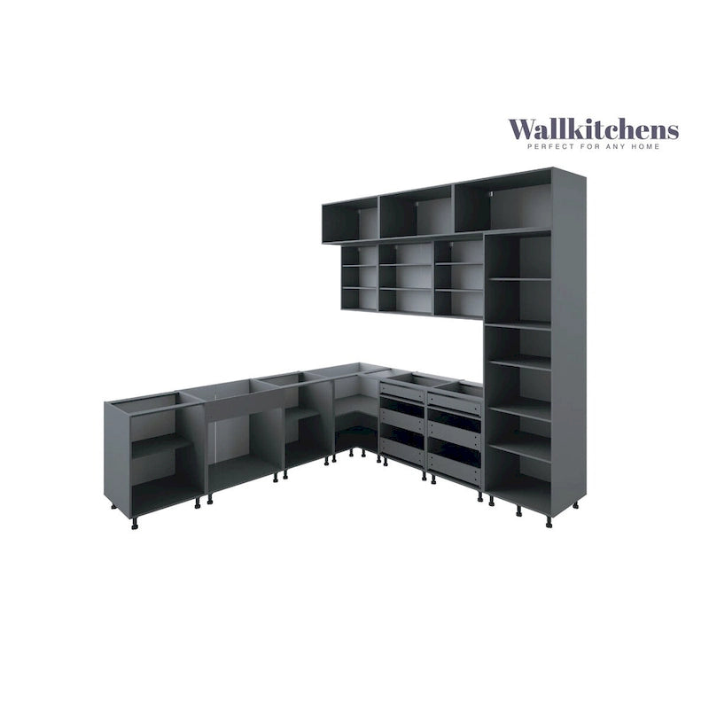 Kitchen Culinary Haven Collection Base Grigia Larghezza 9Ft - 108x24