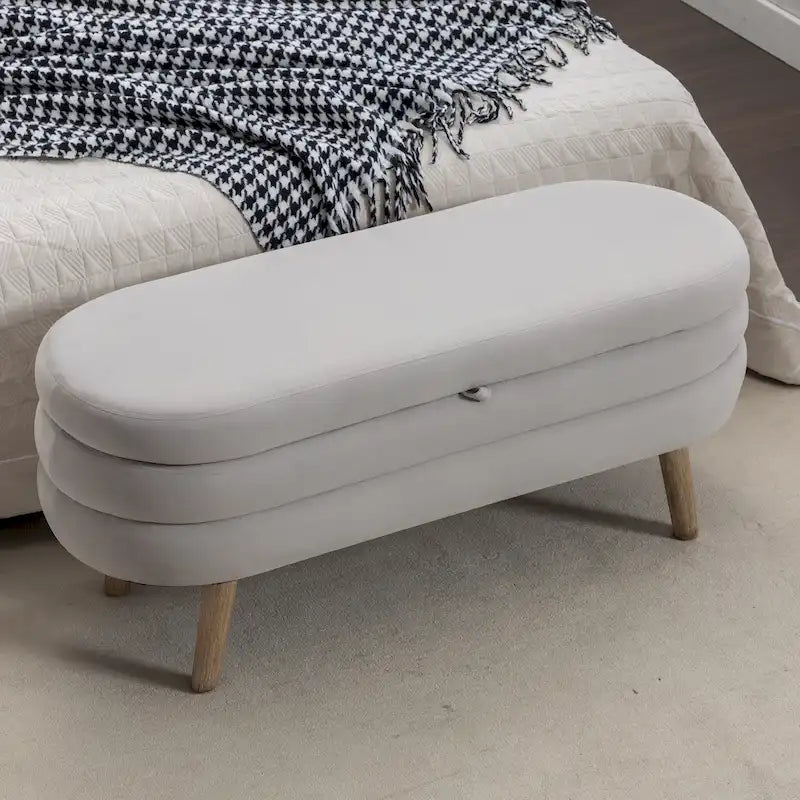 Storage Bench Bedroom Bench With Wood Legs