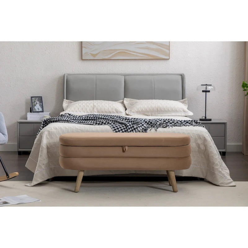 Storage Bench Bedroom Bench With Wood Legs