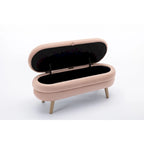 Panca contenitore per camera da letto con gambe in legno