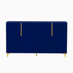 Mobile contenitore di lusso leggero con finitura lucida, regolabile, adatto per soggiorno, studio, corridoio.