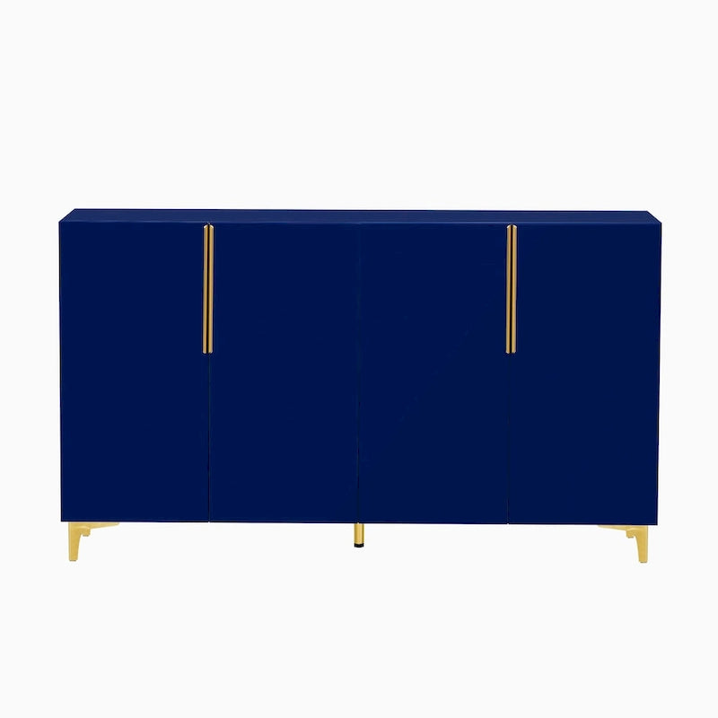 Mobile contenitore di lusso leggero con finitura lucida, regolabile, adatto per soggiorno, studio, corridoio.