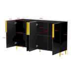 Mobile contenitore di lusso leggero con finitura lucida, regolabile, adatto per soggiorno, studio, corridoio.