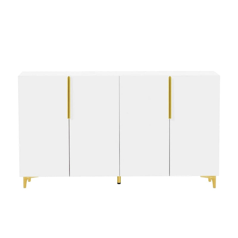 Mobile contenitore di lusso leggero con finitura lucida, regolabile, adatto per soggiorno, studio, corridoio.