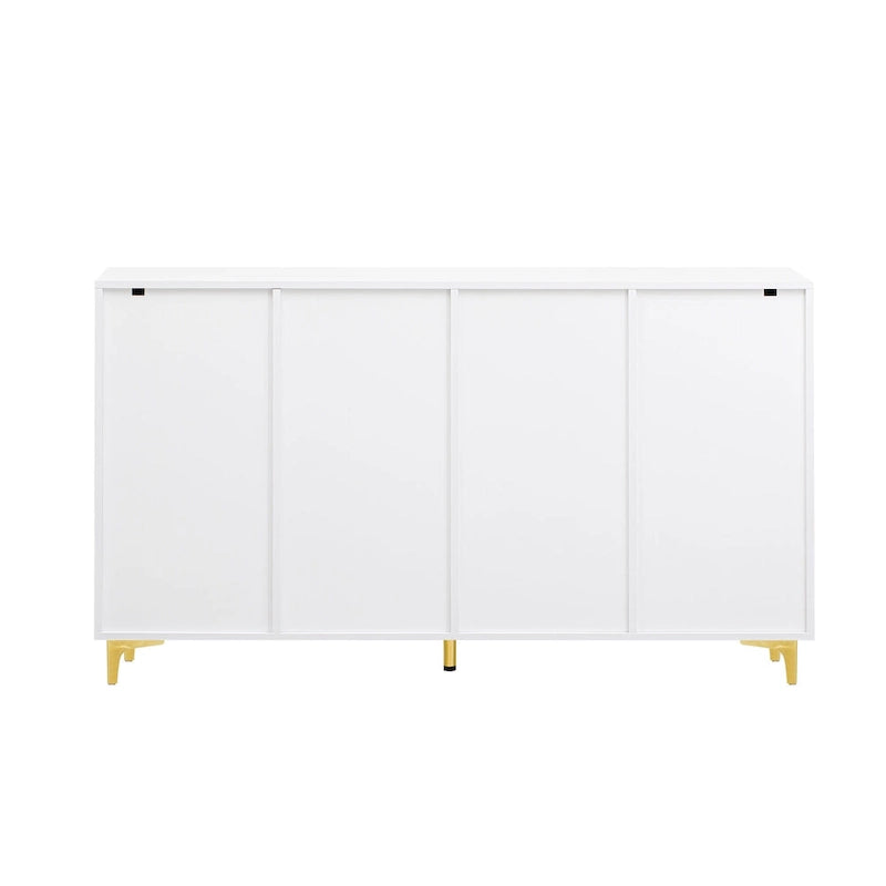 Mobile contenitore di lusso leggero con finitura lucida, regolabile, adatto per soggiorno, studio, corridoio.