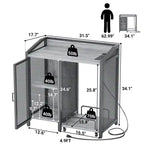 3-Tier Office Filing Cabinets - 16.5D x 31.5W x 34H