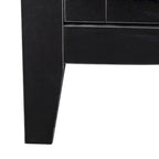 Credenza a 4 ante e 4 ripiani aperti, mobiletto indipendente per ingresso, ufficio, camera da letto