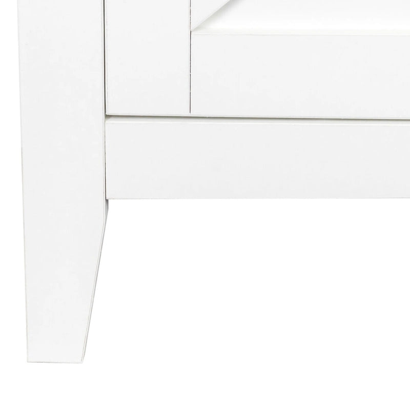 Credenza a 4 ante e 4 ripiani aperti, mobiletto indipendente per ingresso, ufficio, camera da letto