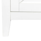 Credenza a 4 ante e 4 ripiani aperti, mobiletto indipendente per ingresso, ufficio, camera da letto