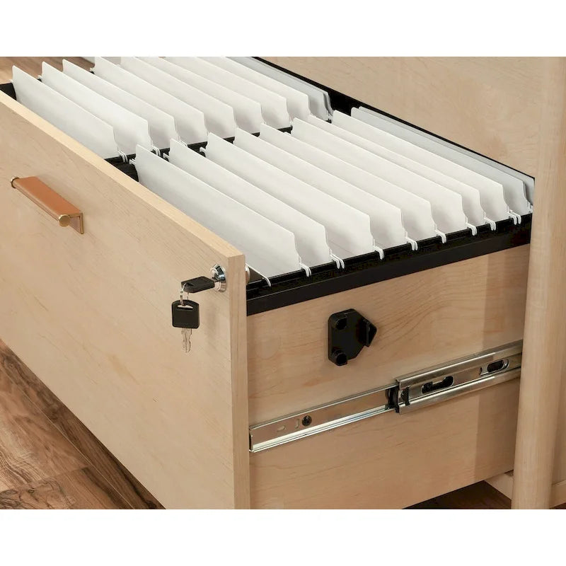 2-Drawer Lateral File Cabinet - Natural Maple