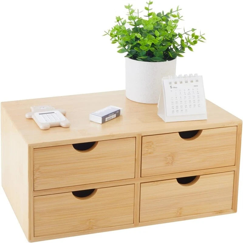 Cassettiera portatrucchi a 4 cassetti - 13.38P x 16.5L x 7.48H