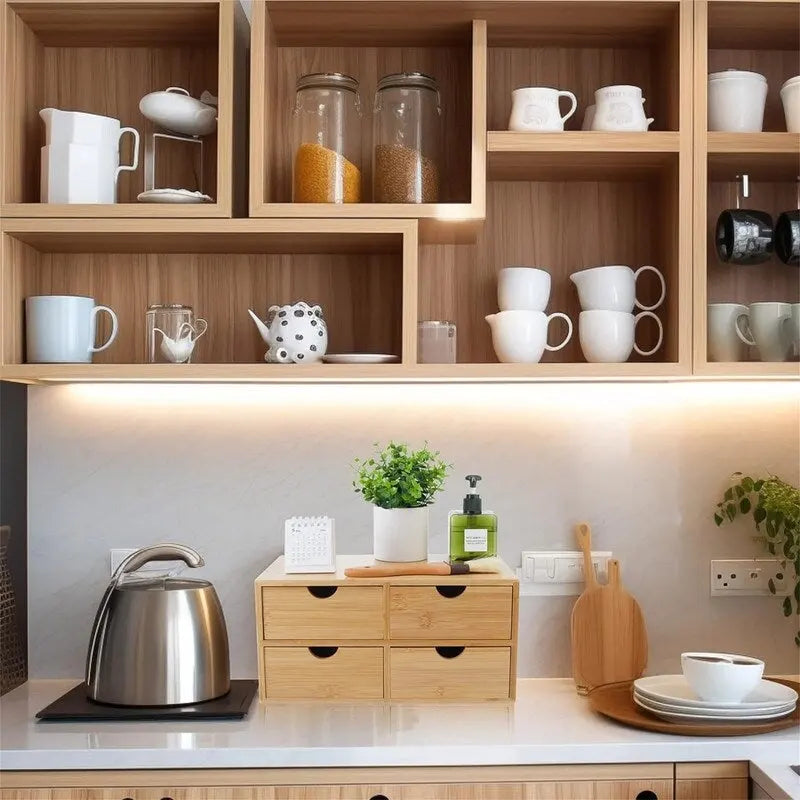 Cassettiera portatrucchi a 4 cassetti - 13.38P x 16.5L x 7.48H