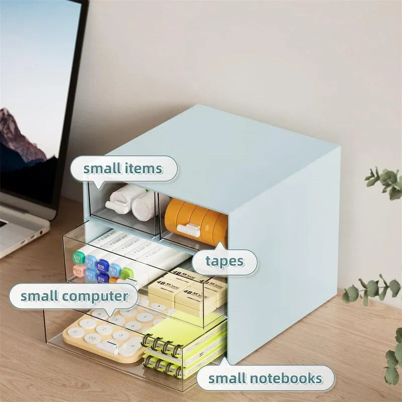 Organizzatore da scrivania con 4 cassetti - 9,05P x 6,69L x 2,09A