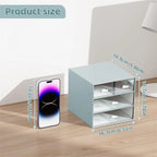 Organizzatore da scrivania con 4 cassetti - 9,05P x 6,69L x 2,09A