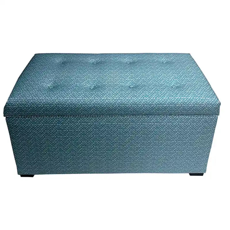 Transitional Upholstered Living Room Storage Bench