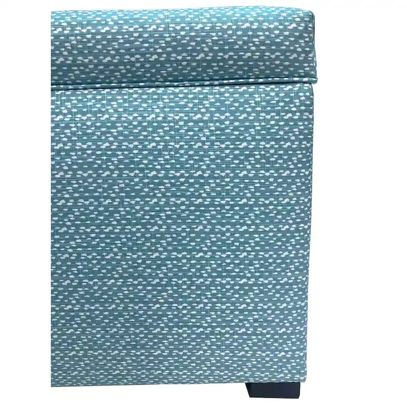 Panca contenitore imbottita in stile transizionale per soggiorno