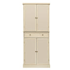 Armadietto a 4 ante con 1 cassetto, con 4 ripiani interni regolabili, mobile contenitore