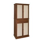 Armadietto a 4 ante con 1 cassetto, con 4 ripiani interni regolabili, mobile contenitore