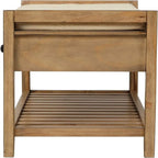 Panca scarpiera con cuscino – 39,4P x 13,8L x 18,9H