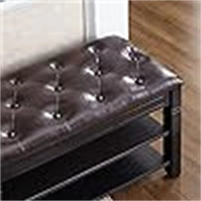 Panca scarpiera con cuscino – 39,4P x 13,8L x 18,9H