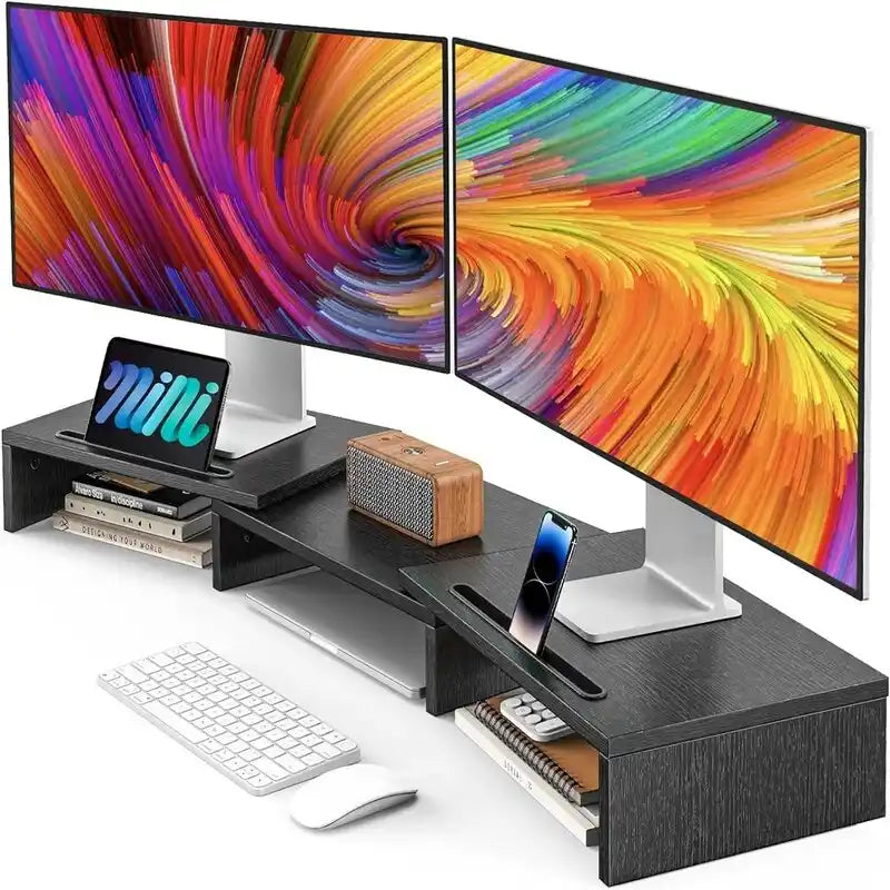 Supporto rialzato per 2 monitor