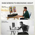 Supporto rialzato per 2 monitor