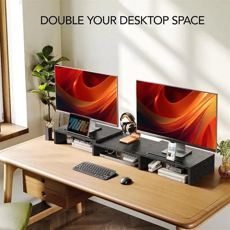 Supporto rialzato per 2 monitor