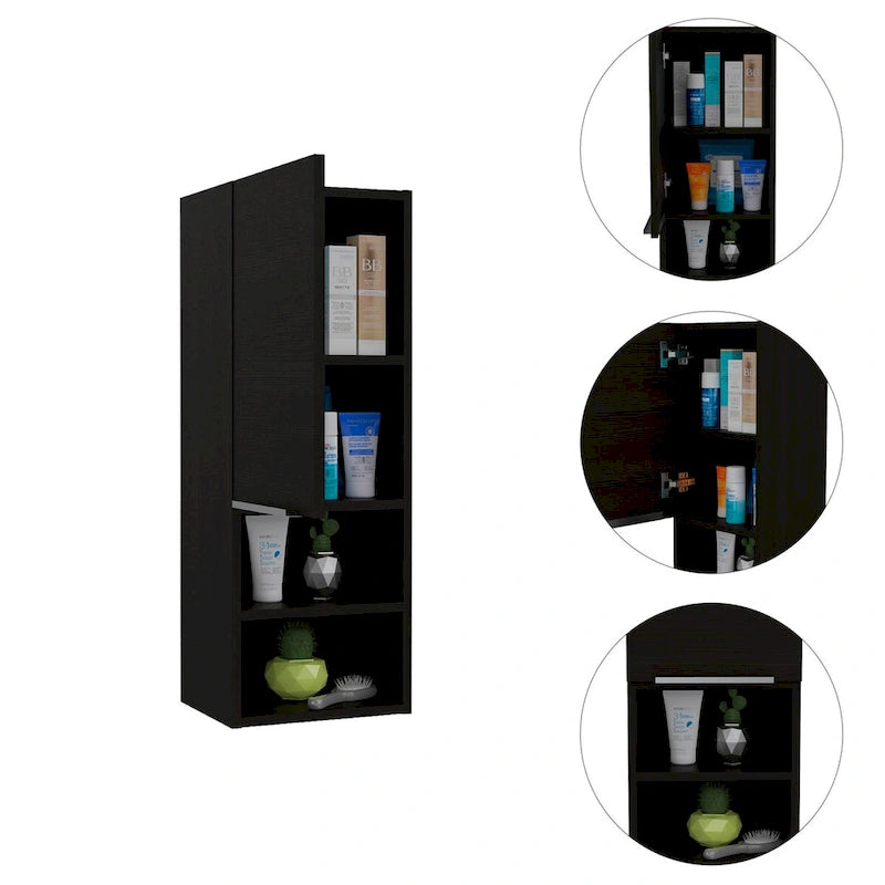 Armadietto dei Medicinali con Due Ripiani Interni, Finitura Pino