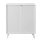 Mobiletto da bagno moderno con 2 ante in vetro
