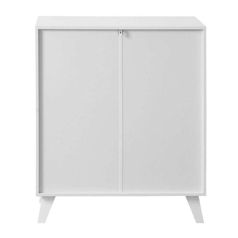 Mobiletto da bagno moderno con 2 ante in vetro
