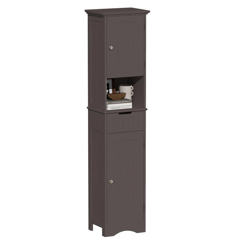 67 Tall Bathroom Storage Cabinet - 11.81D x 15.7W x 66.9H