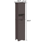 Mobiletto da bagno alto 67 pollici - 11,81P x 15,7L x 66,9A
