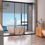 Armadietto assortito da bagno con WC in bambù