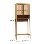 Armadietto assortito da bagno con WC in bambù