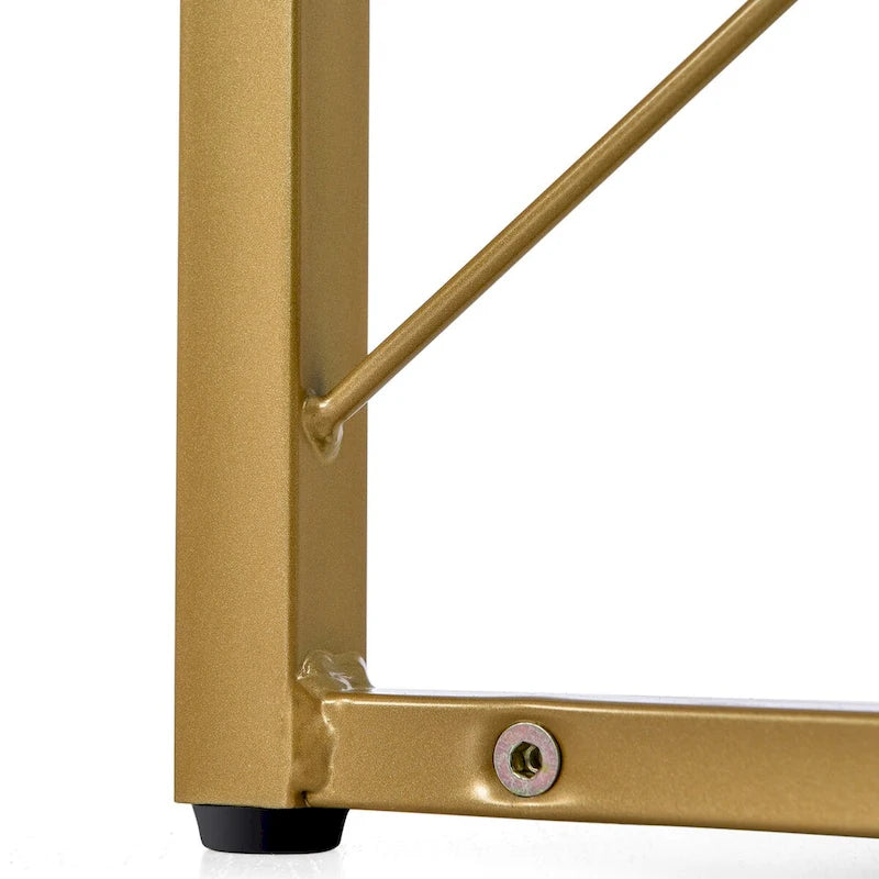 Libreria a 7 ripiani per ufficio domestico, libreria angolare a L con struttura in metallo, pannello in MDF - 37.4*37.4*709