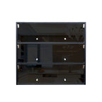 Scarpiera con anta in vetro nero e luci LED RGB