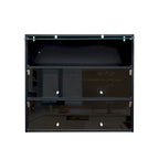 Scarpiera con anta in vetro nero e luci LED RGB