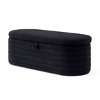 Panca da Fondo Letto con Contenitore, Rivestimento in Sherpa, Grande Panca Ottomana, Sgabello Porta Scarpe, Panca Lunga, Seduta da Finestra, Panca Porta Giocattoli