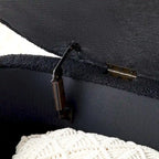 Panca da Fondo Letto con Contenitore, Rivestimento in Sherpa, Grande Panca Ottomana, Sgabello Porta Scarpe, Panca Lunga, Seduta da Finestra, Panca Porta Giocattoli